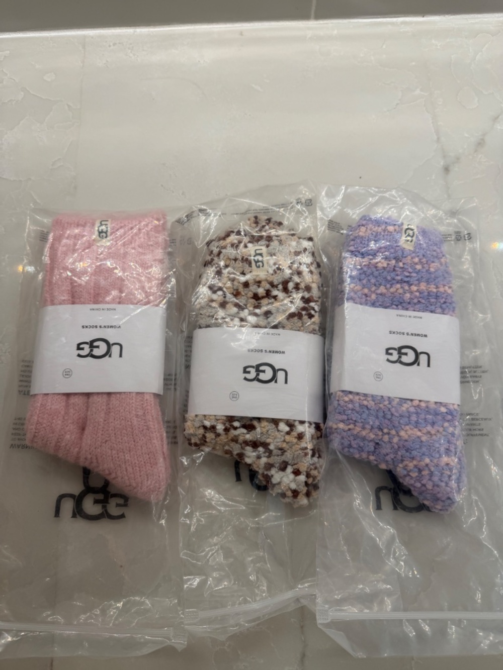 UGG socks one size three pairs
